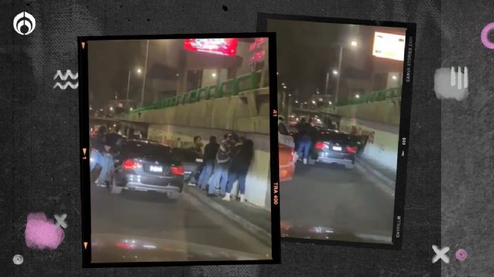 (VIDEO) Detienen en plenos carriles centrales de Periférico a banda asalta casas