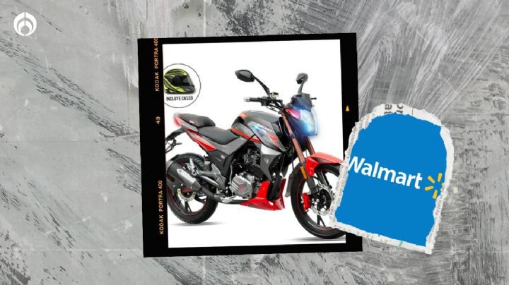 Walmart remata una moto Veloci deportiva, ¡incluye el casco!