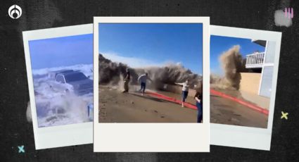 (VIDEO) Olas gigantes sorprendieron a habitantes de California y expertos advierten que habrá más