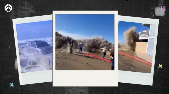 (VIDEO) Olas gigantes sorprendieron a habitantes de California y expertos advierten que habrá más