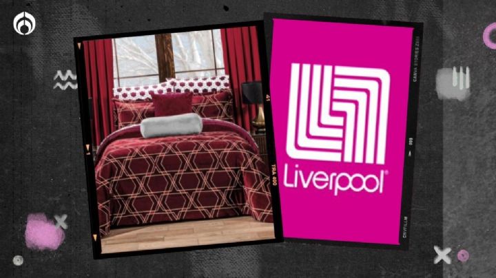 Liverpool remata set de cobertor, sábanas, fundas de almohada y cojín decorativo a mitad de precio