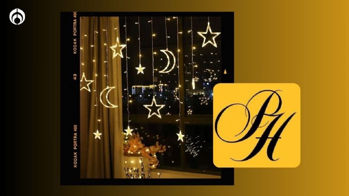 Palacio de Hierro aplica descuentazo a serie de cascada con estrellas y lunas ¡ideal para Navidad!