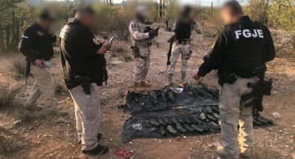 Aseguran arsenal y vehículos en operativo coordinado con fuerzas federales en Sonora