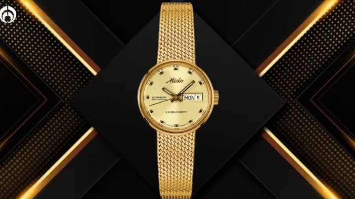 Liverpool pone a precio de regalo el reloj Mido Commander 1959 dorado para mujer