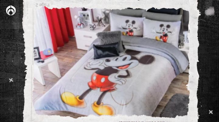 Liverpool rebaja cobertor acolchado y ultra cálido de Mickey Mouse a casi mitad de precio