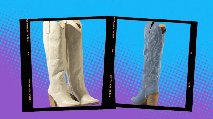 Liverpool remata botas largas cowboy con tacón en 4 colores; para estar a la moda en Navidad