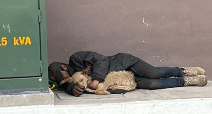 Policía Municipal resguarda a joven indigente captado protegiendo a su perro