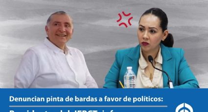 Buscan cómplices de bardas pintadas a favor de políticos en Villahermosa; acusan al ayuntamiento