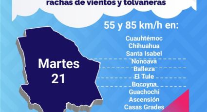 Nuevo frente frío ocasionará fuertes vientos y aguanieve en el estado