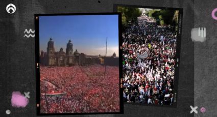 Duelo de marchas: así se vio la movilización de AMLO y así la del INE (FOTOS)