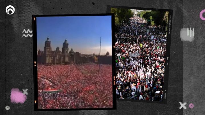 Duelo de marchas: así se vio la movilización de AMLO y así la del INE (FOTOS)