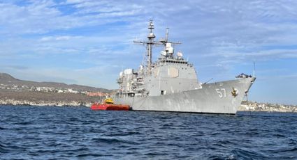 (FOTOS) Crucero 'USS Lake Champlain' en Los Cabos: buque lanzamisiles parte de la armada de EU