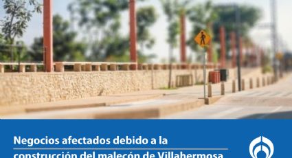 Obras en el malecón 'pega' al AMPI Tabasco; cobraban hasta 30 mil pesos de renta en locales