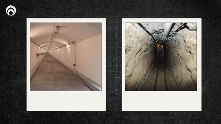 Así es el túnel del Chapo y así el del búnker de García Luna (FOTOS)