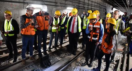 Supervisa Guillermo Calderón avances de la modernización de la Línea 1 del Metro