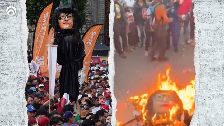 Poder Judicial condena quema de figura de ministra Norma Piña en el Zócalo