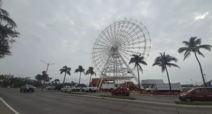 Continúan las pruebas a la rueda de la fortuna en Tampico; pandemia retrasó la operación