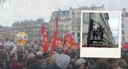 Paralizan París: Franceses protestan por 'chicanada' para elevar edad de jubilación; acusan 'autoritarismo'