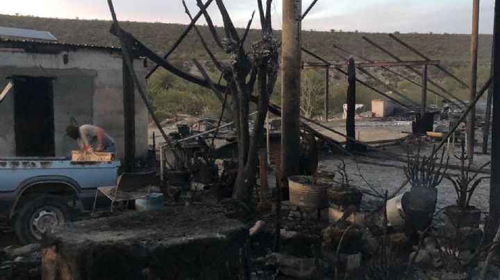 (FOTOS) Voraz incendio en sierra el Patrocinio deja sin viviendas a 6 familias