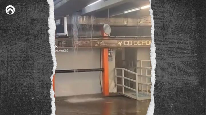 Metro CDMX: Se inunda estación Ciudad Deportiva de la Línea 9 (VIDEO)