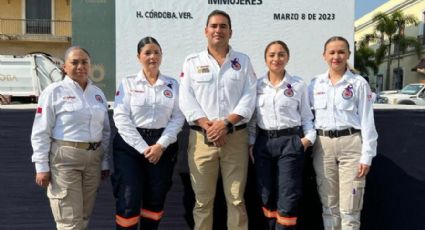 Día de la mujer 2023: presentan la guardia femenil de protección civil en Córdoba