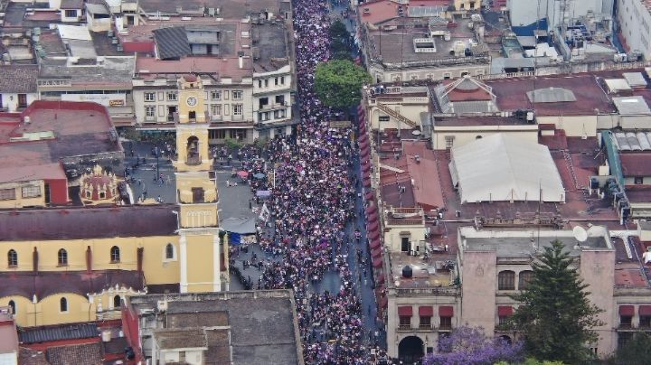 8M en Xalapa: agrupaciones con batucadas y feministas exigen justicia en el día de la mujer 2023