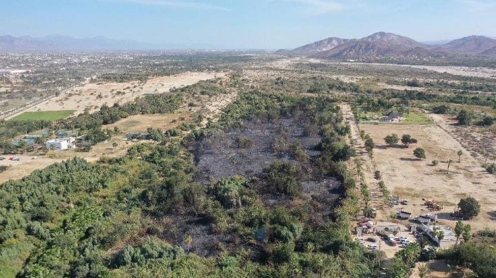 Localizan a una persona calcinada en el lugar del incendio en San José del Cabo