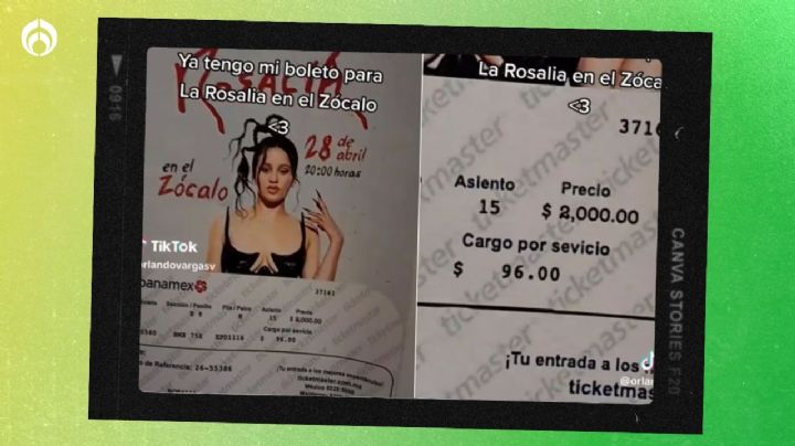 Rosalía en el Zocalo: Trolean a joven por comprar boleto en 2 mil pesos