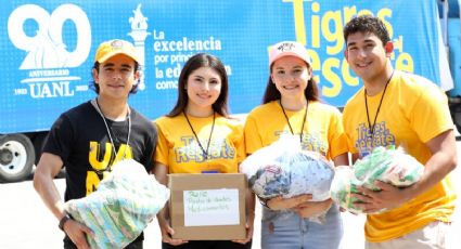 Apoyan estudiantes de la UANL a familias del sur del estado