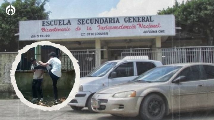 Adolescente patea a niño en secundaria de Chiapas; esto se sabe del caso