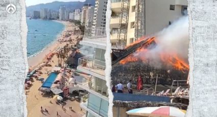 Incendio en Acapulco: (VIDEO) Llamas en balneario El Rollo espantan a turistas