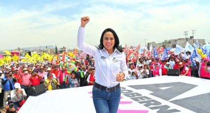 Alejandra del Moral promete salario familiar, apoyo a transporte y modernización de Toluca