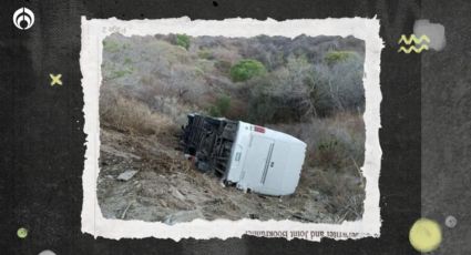 Cae a barranco autobús de niños futbolistas en Jalisco; hay 1 muerto y 9 heridos