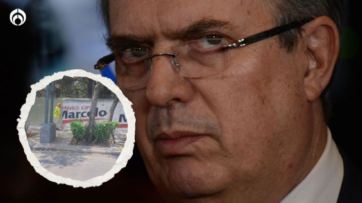 Equipo de Ebrard presume 'músculo': Aunque borren las bardas, ciudadanos las pintan de nuevo, dice