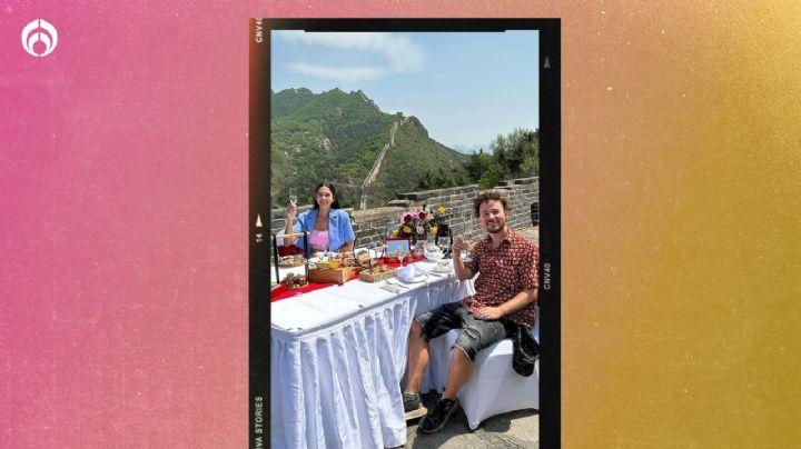 ¿El anillo pa' cuándo? Critican a Luisito Comunica por picnic romántico en la Muralla China