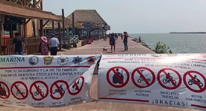 Buscan prohibir nadar y realizar clavados por las escolleras en Playa Miramar