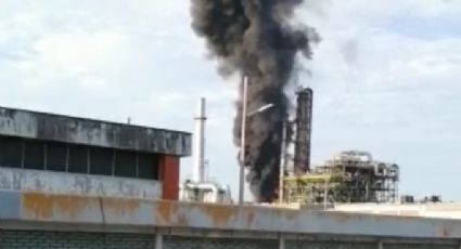 Falla en bomba de vacío provoca incendio en Planta Maya de Ciudad Madero