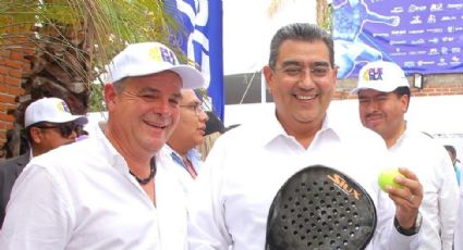 Sergio Salomón Céspedes inaugura el 1er Torneo Nacional de Pádel en Puebla