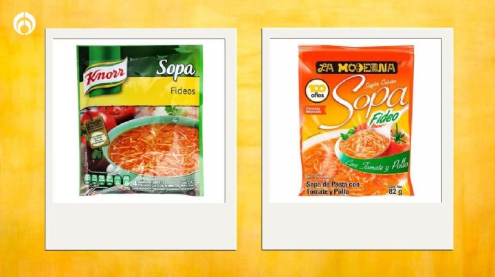 Knorr vs. La Moderna: ¿Cuál tiene la mejor sopa de fideo, según Profeco