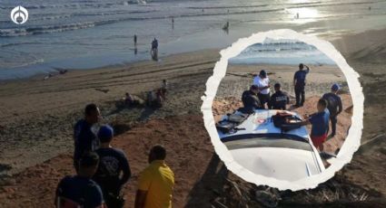 Joven trata de salvar a su mamá en playa de Culiacán; ella muere y él desaparece