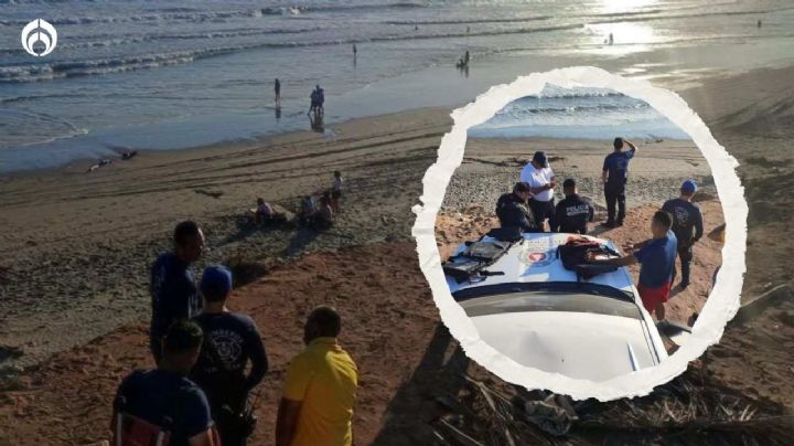 Joven trata de salvar a su mamá en playa de Culiacán; ella muere y él desaparece