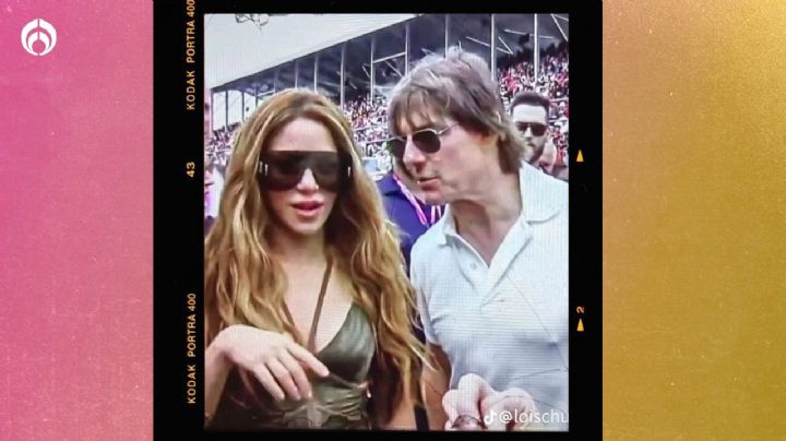 Shakira se deja ver junto a Tom Cruise en el Gran Premio de Miami (VIDEO)