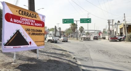 Realizan cierre en la Carretera a Monclova por obras viales