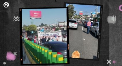 Caos en la México-Cuernavaca: Reportan largas filas por bloqueo de comuneros contra tala ilegal (FOTOS)