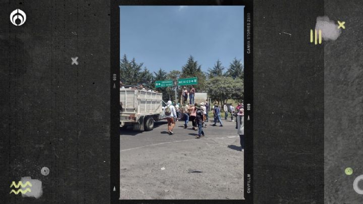 Comuneros liberan circulación de la México-Cuernavaca tras ¡5 horas de bloqueo!