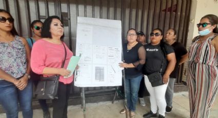 Madres de familia se manifiestan por mejores servicios en escuela de Madero