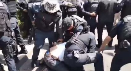 (VIDEO) Agrede policía de Irapuato a periodistas y manifestantes en encuentro con gobernador