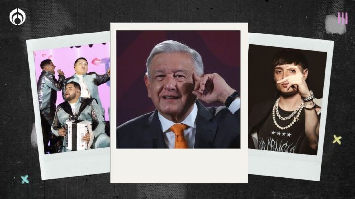 AMLO quiere que los jóvenes escuchen a Grupo Firme y no a Peso Pluma