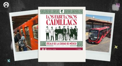 Fabulosos Cadillacs en el Zócalo: Estaciones del Metro y Metrobús que estarán cerradas