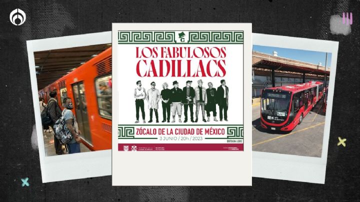 Fabulosos Cadillacs en el Zócalo: Estaciones del Metro y Metrobús que estarán cerradas